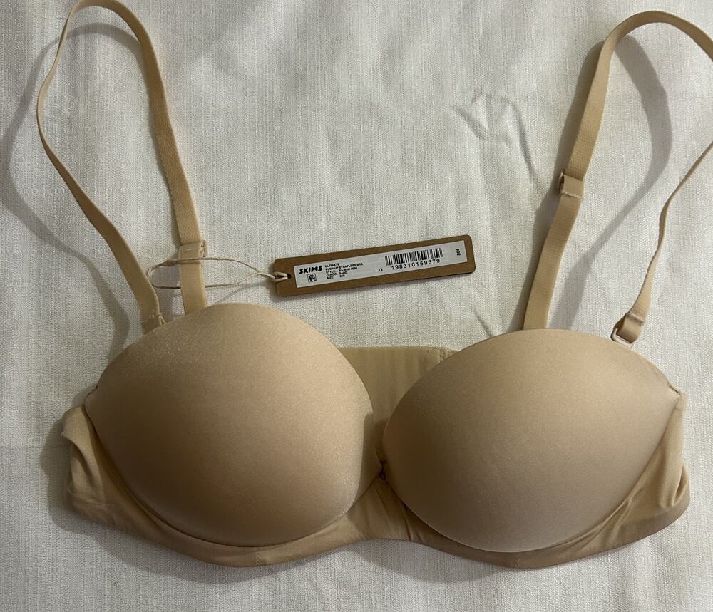 Skims NWT Ultimate Push UP Strapless Bra Sand Size 32B
